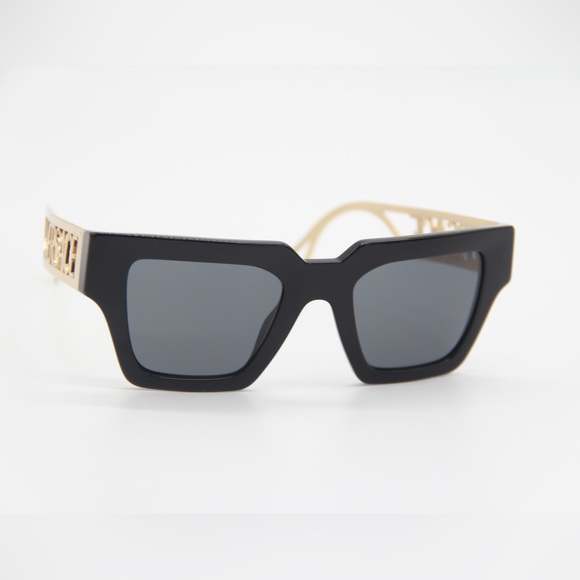 NEW VERSACE WOMEN’S SUNGLASSES VE4431 GB1/87 EYEWEAR VERSACE MOD 4431 BLACK - Picture 10 of 13